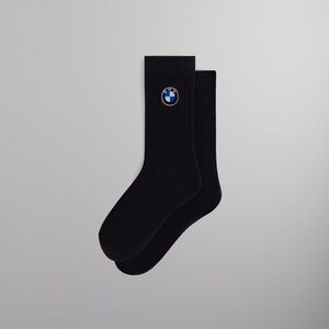 Kith for BMW Rondel Crew Socks Black FW24 One Size. Brand new with tags.